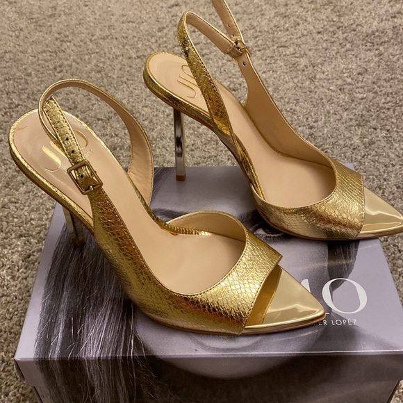 JLO gold heels - Picture 3 of 3